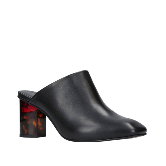 Kurt Geiger Shoes - Kurt Geiger Black leather mules size 8.5